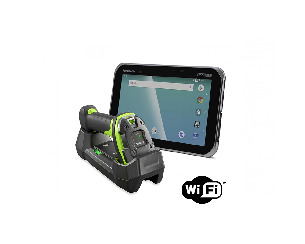 Set: Industrial Tablet with Scanner (Long range - Wifi)